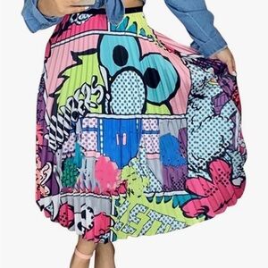 Colorful Graphic Print Women's Skirt